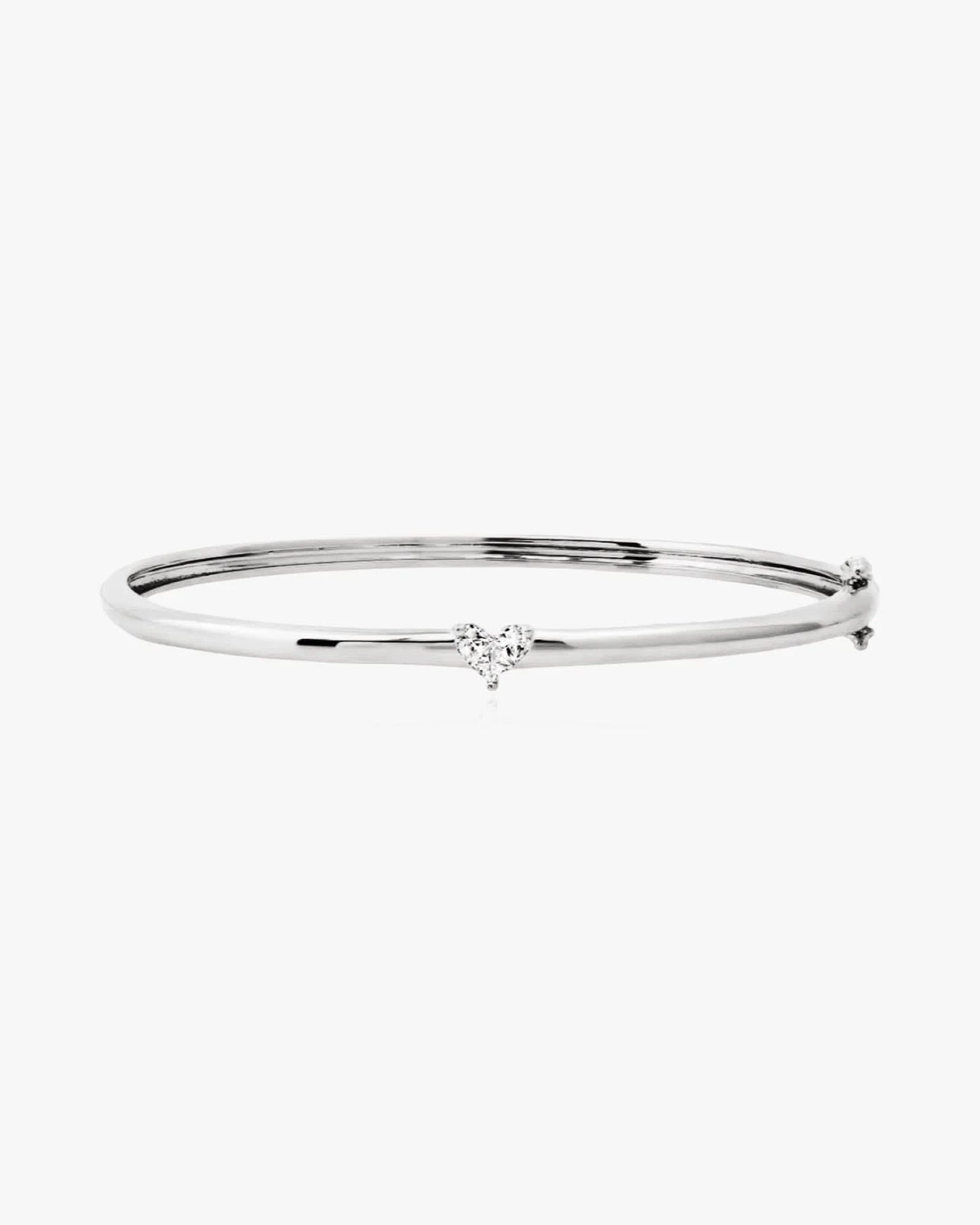 Heart Bangle Bracelet