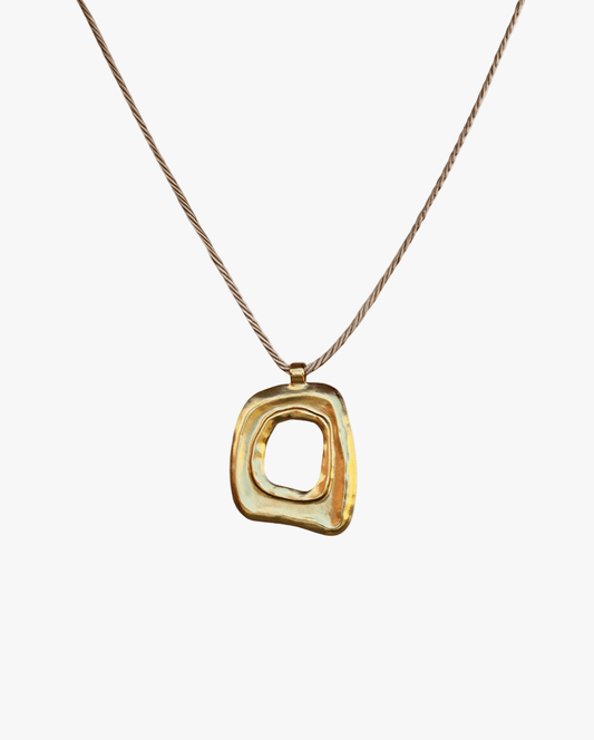 Abstract Shape Statement Necklace