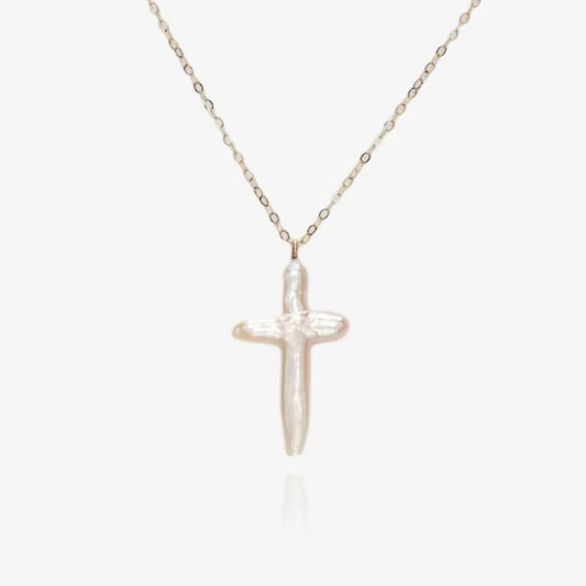 Baroque Pearl Cross