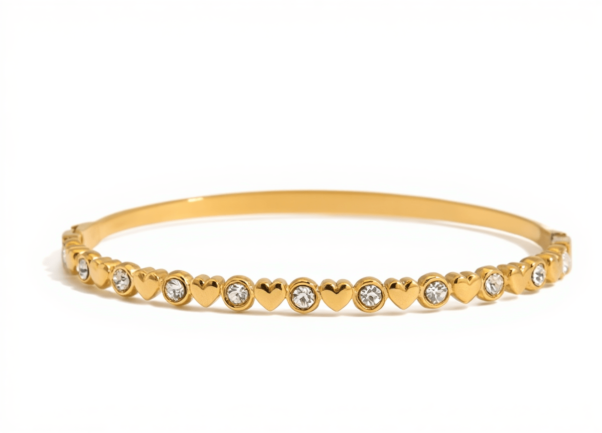 Bead & Bezel Tennis Bracelet