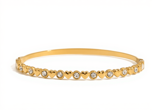 Bead & Bezel Tennis Bracelet