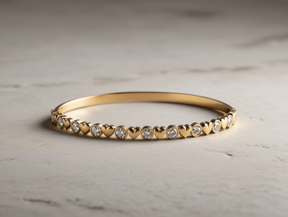 Bead & Bezel Tennis Bracelet