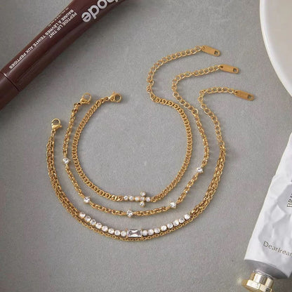 Crystal Cross Bracelet