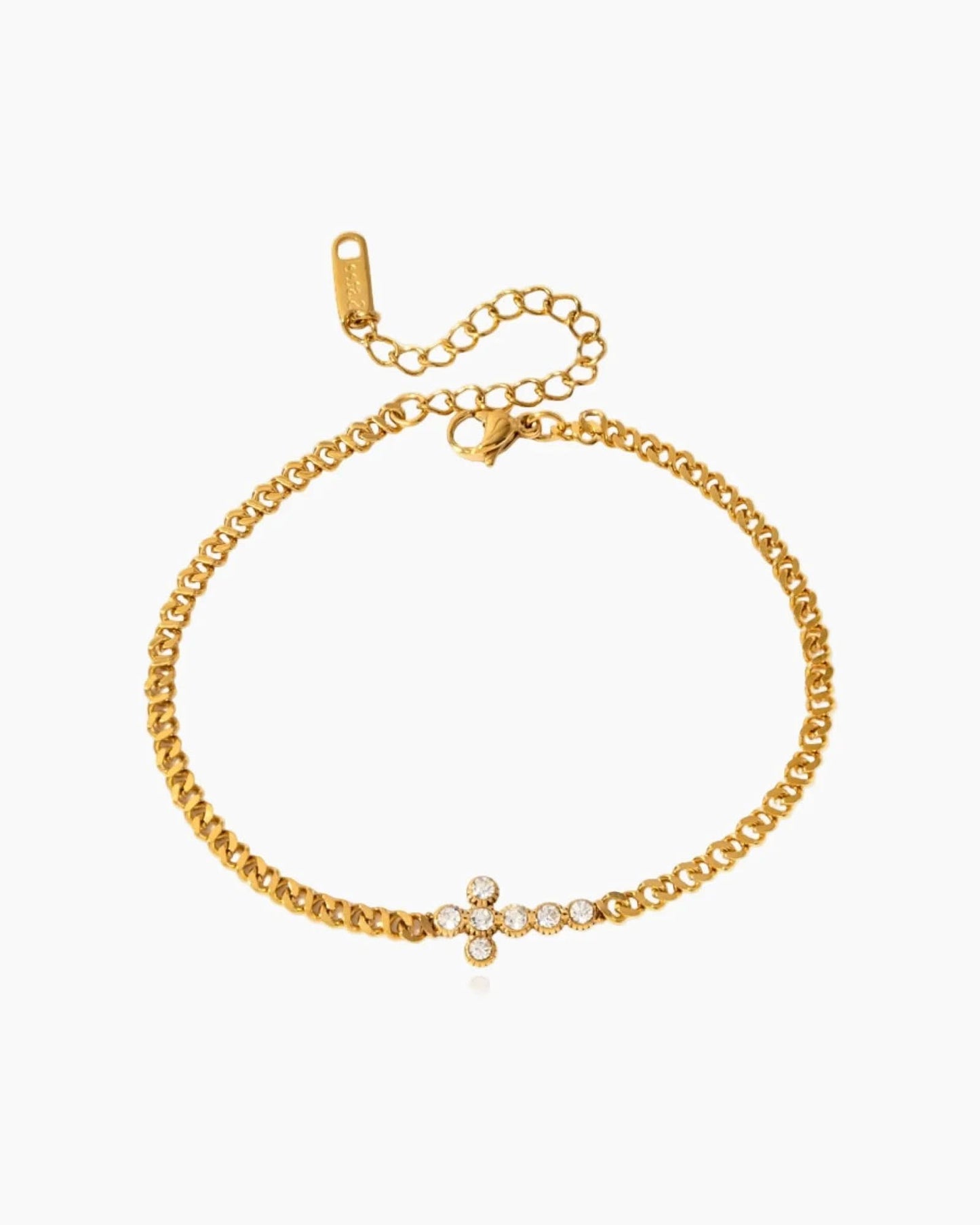 Crystal Cross Bracelet
