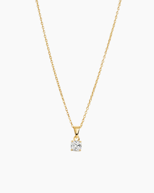 Cushion Diamond Necklace
