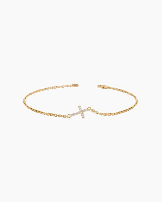 Dainty Cross Bracelet