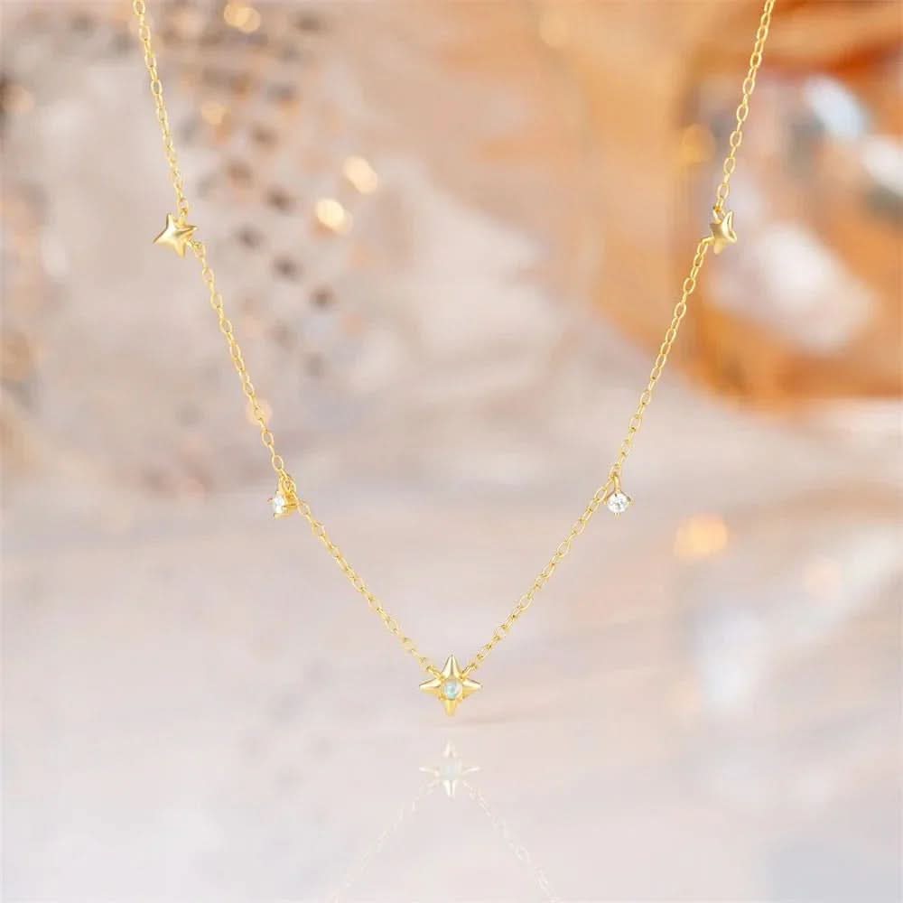Dainty Necklace with Stars