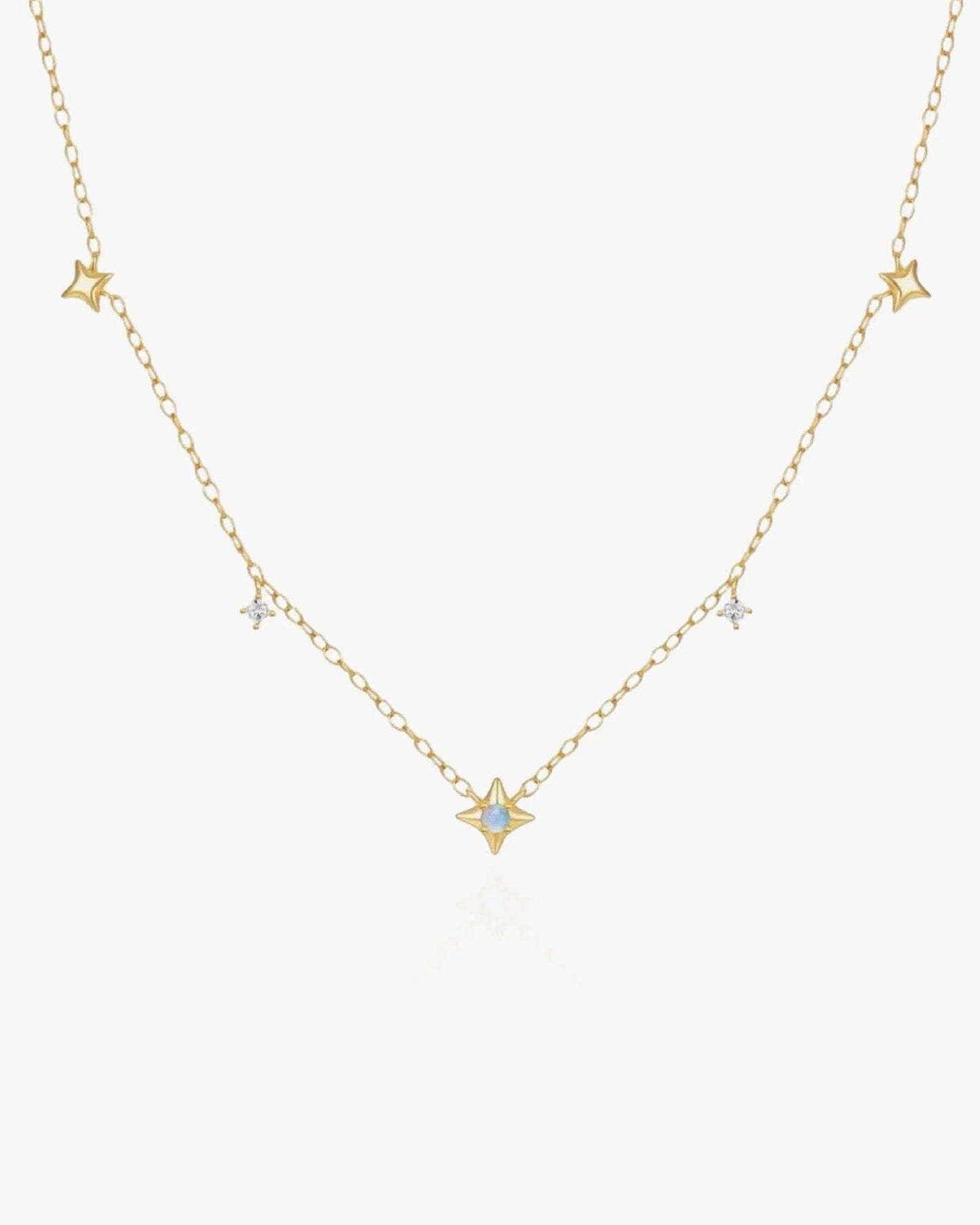 Dainty Necklace with Stars