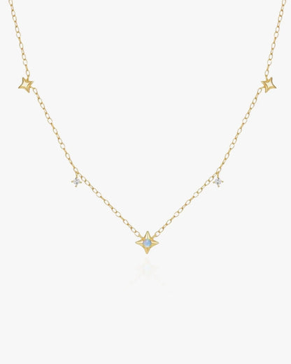 Dainty Necklace with Stars