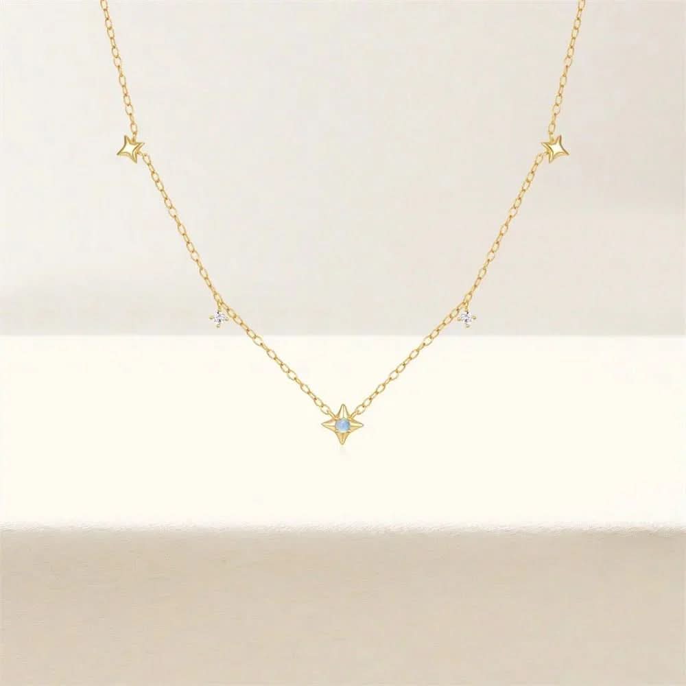 Dainty Necklace with Stars