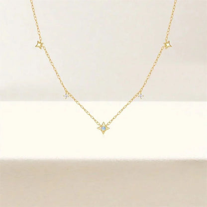 Dainty Necklace with Stars