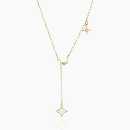 Dainty Y-Shape Moon Necklace