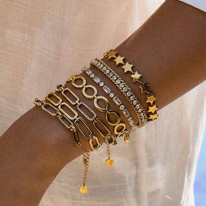 Elevated Paperclip Chain Bracelet