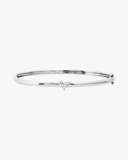 Heart Bangle Bracelet