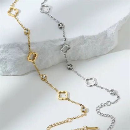 Hollow Out Clover Bracelet