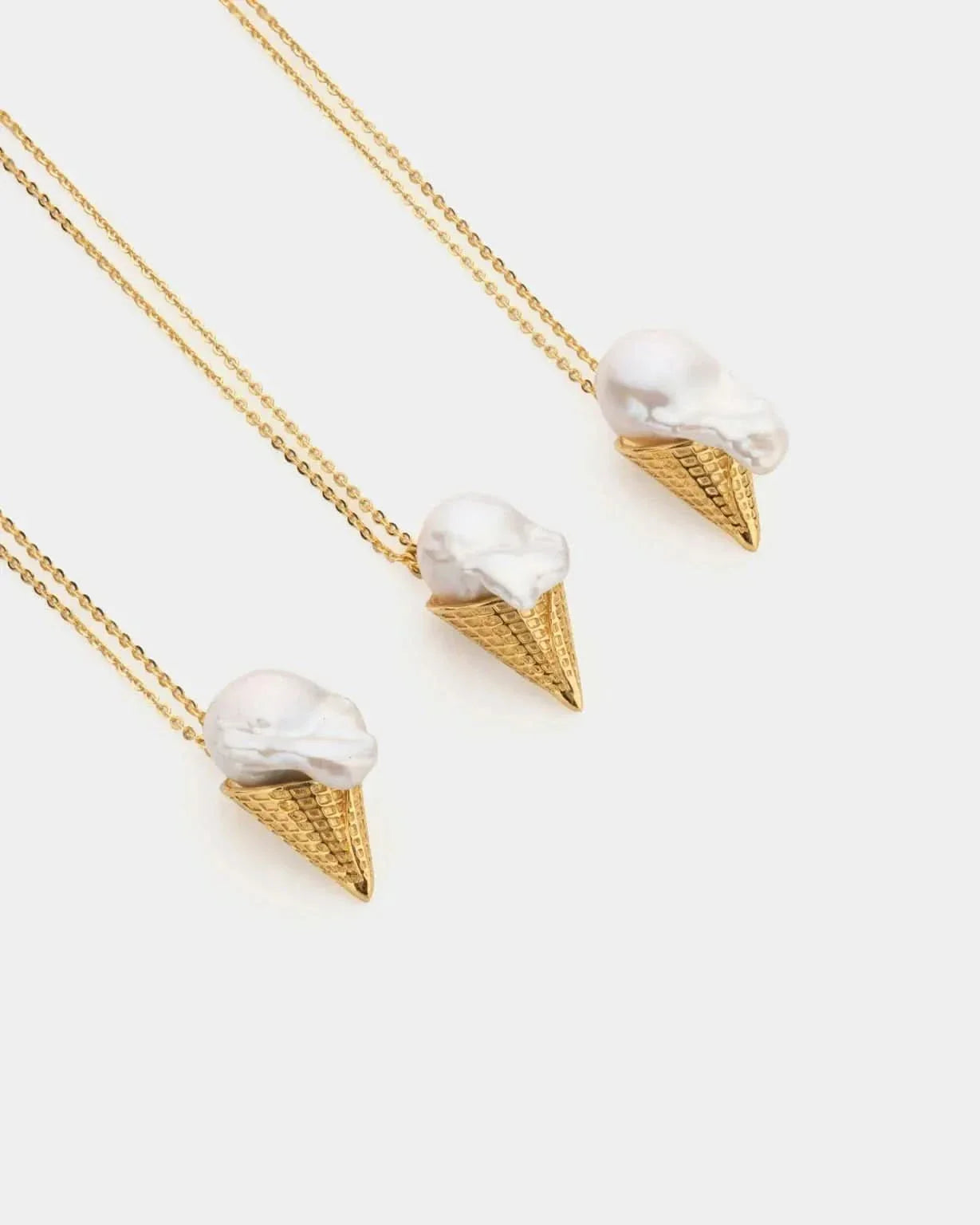 Ice Cream Baroque Pearl Necklace