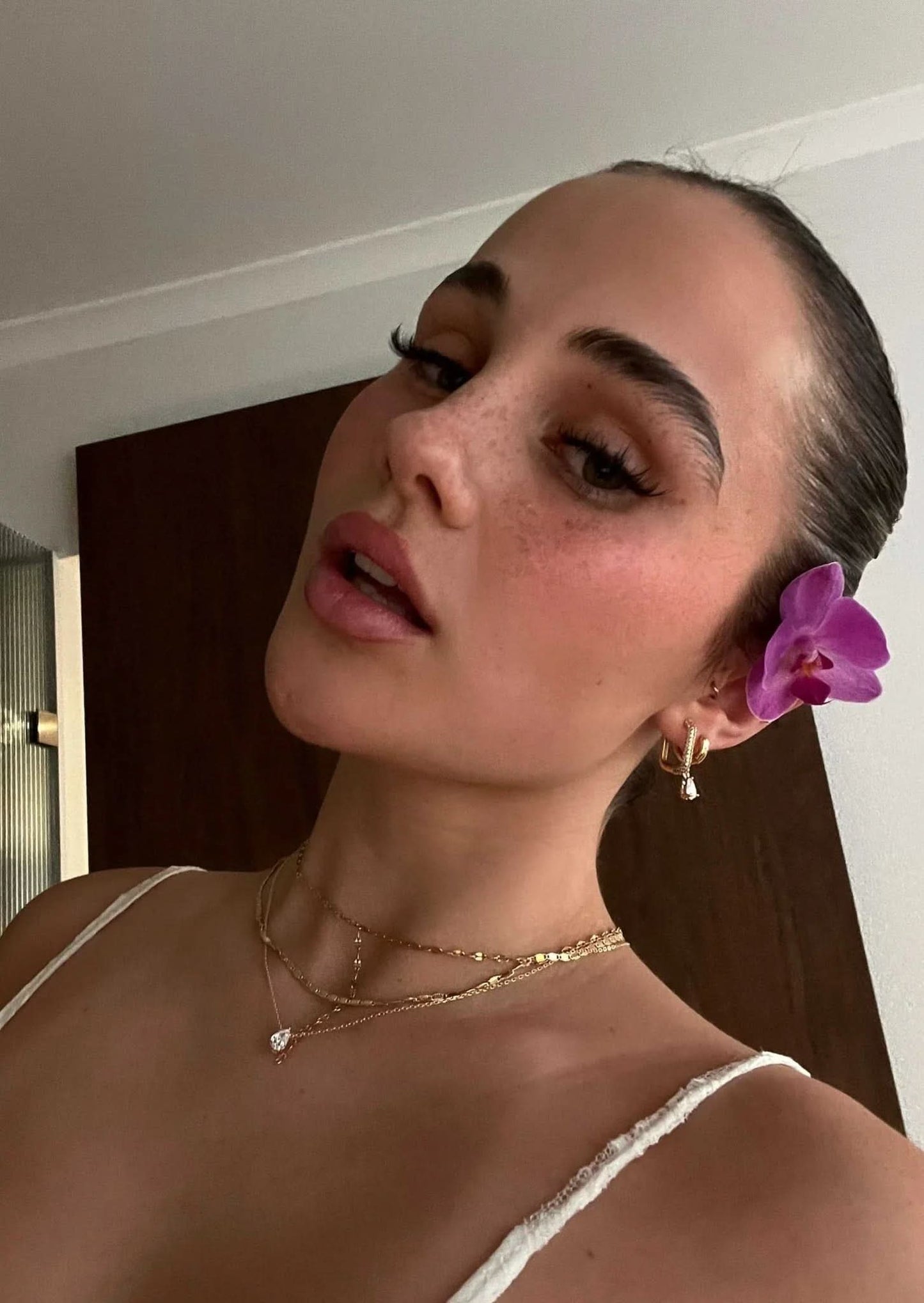 Iriss Necklace Pear - Gold