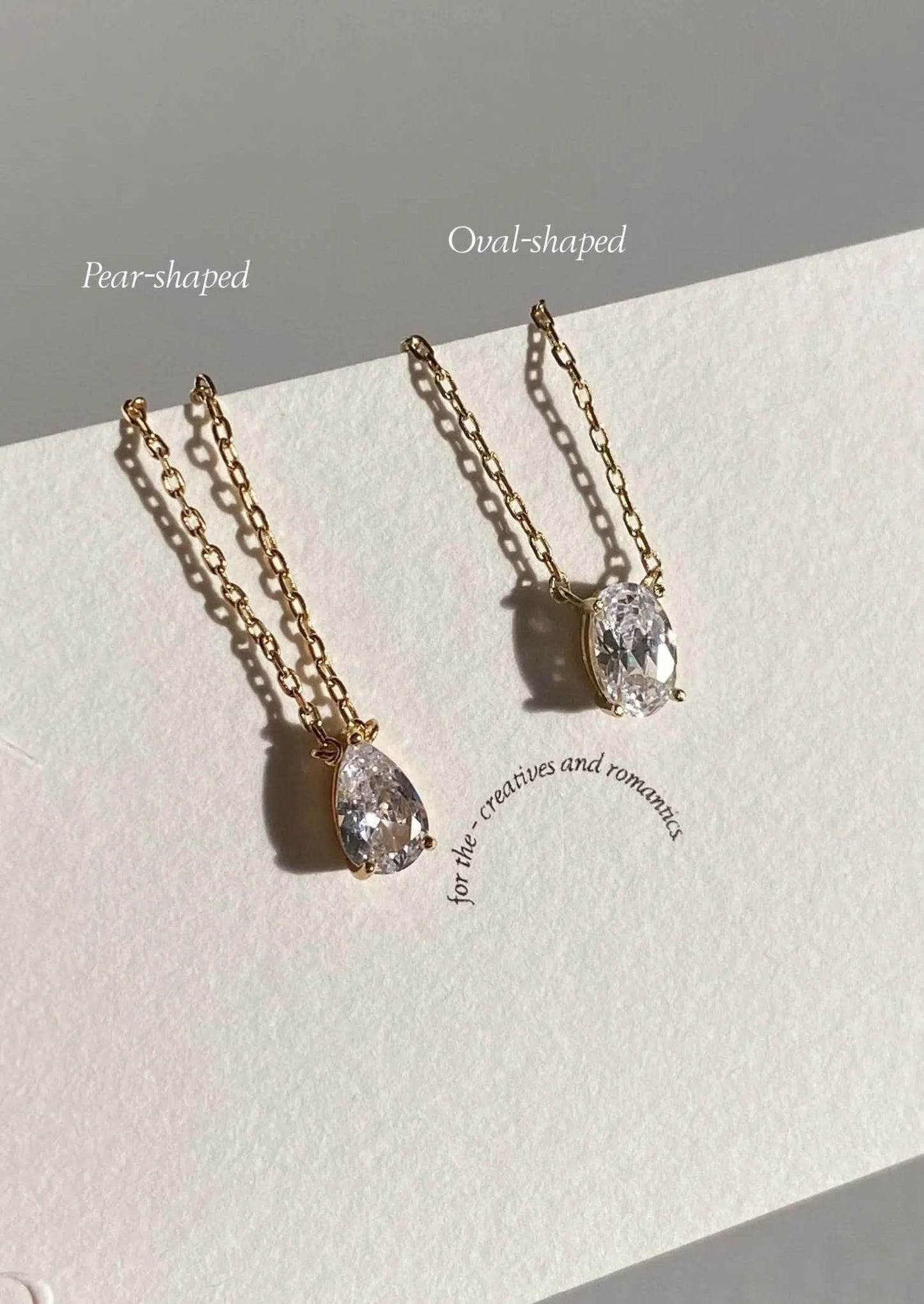 Iriss Necklace Pear - Gold