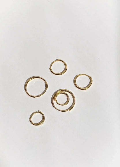 Cova Earrings - Gold Huggies