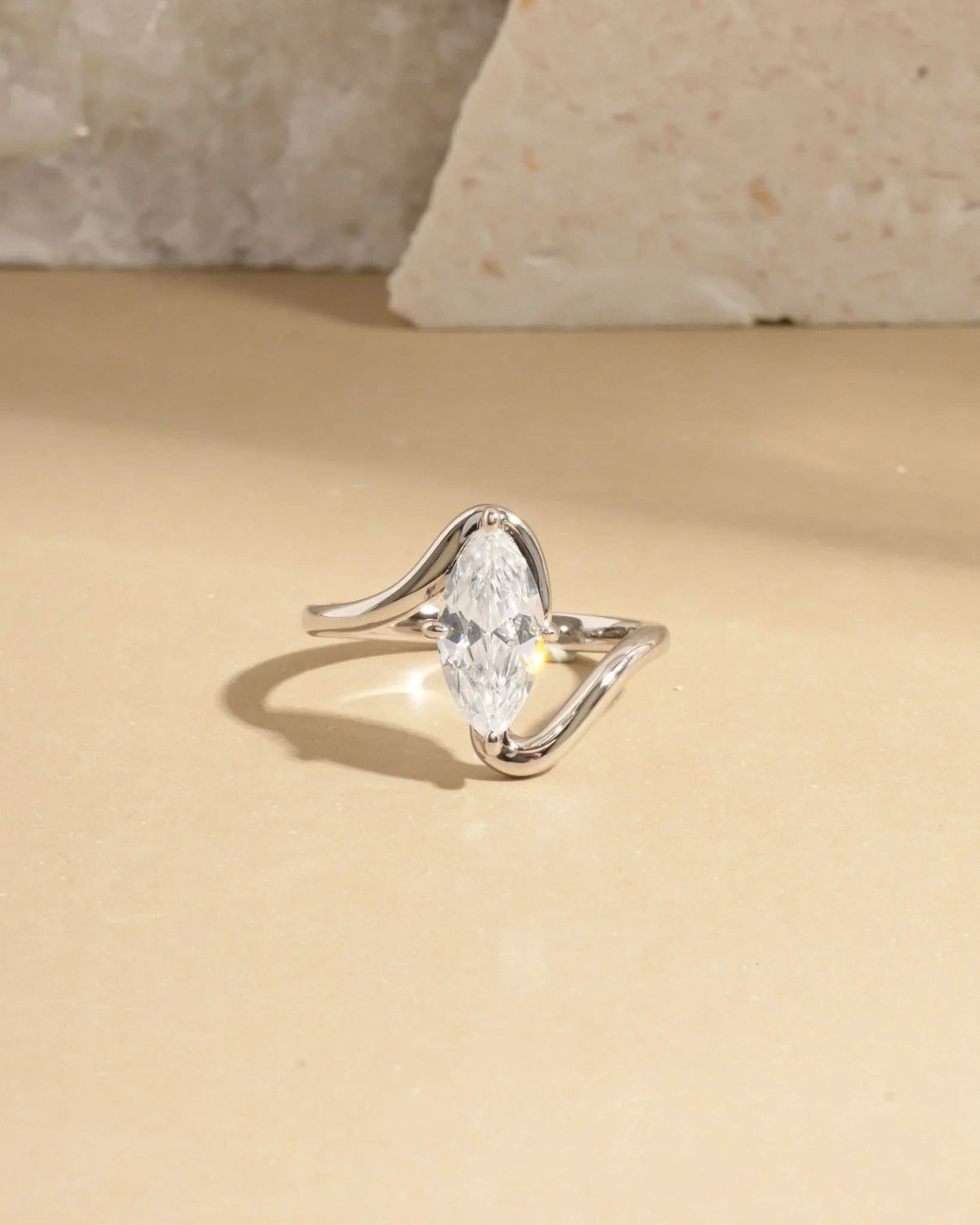 Marquise Swirl Ring