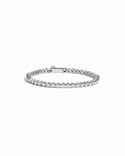 Mini Round Bezel Tennis Bracelet