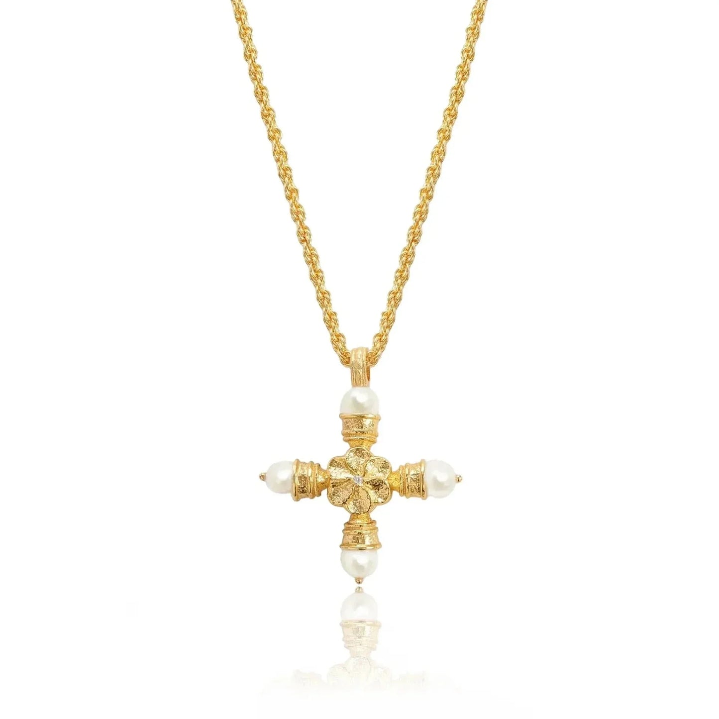 Molten Cross Necklace