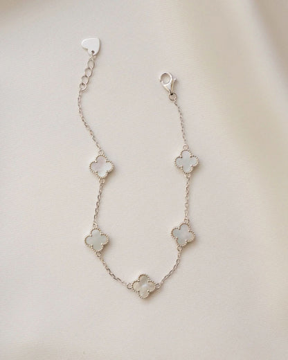 Mother of Pearl Clover Bracelet