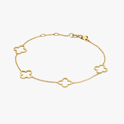 Multi Hollow Clover Bracelet
