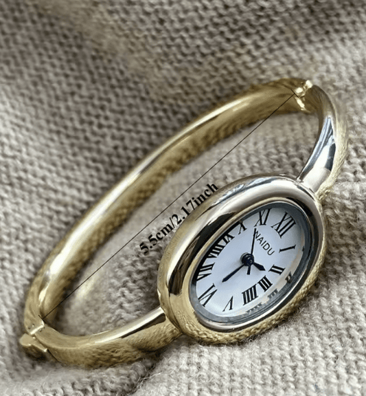 Naidu Oval Watch Gold