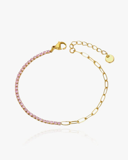 Pink Double Tennis Bracelet