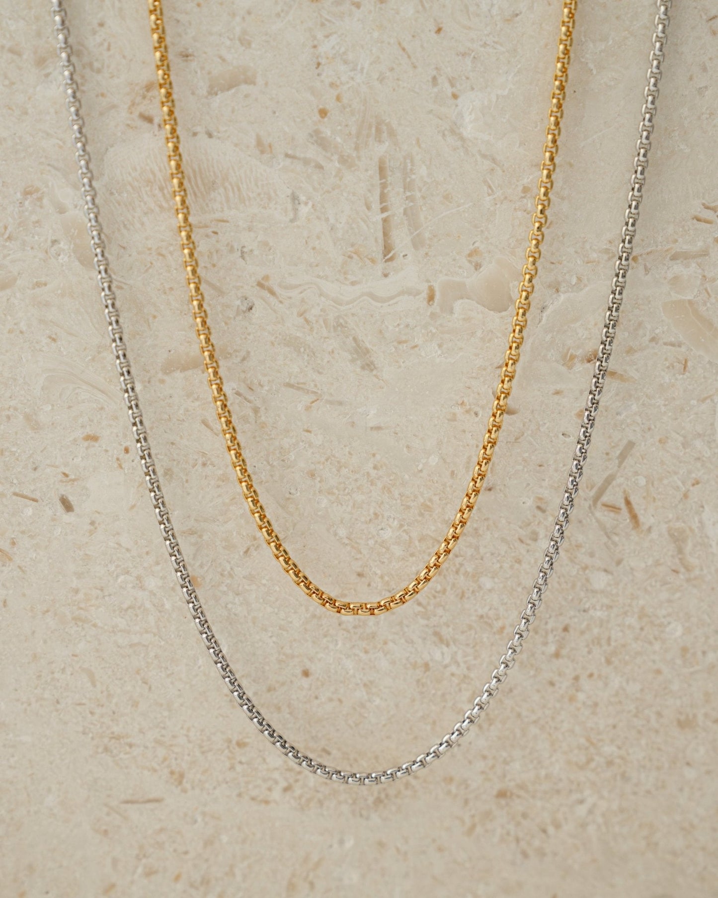 Rounded Box Chain Necklace