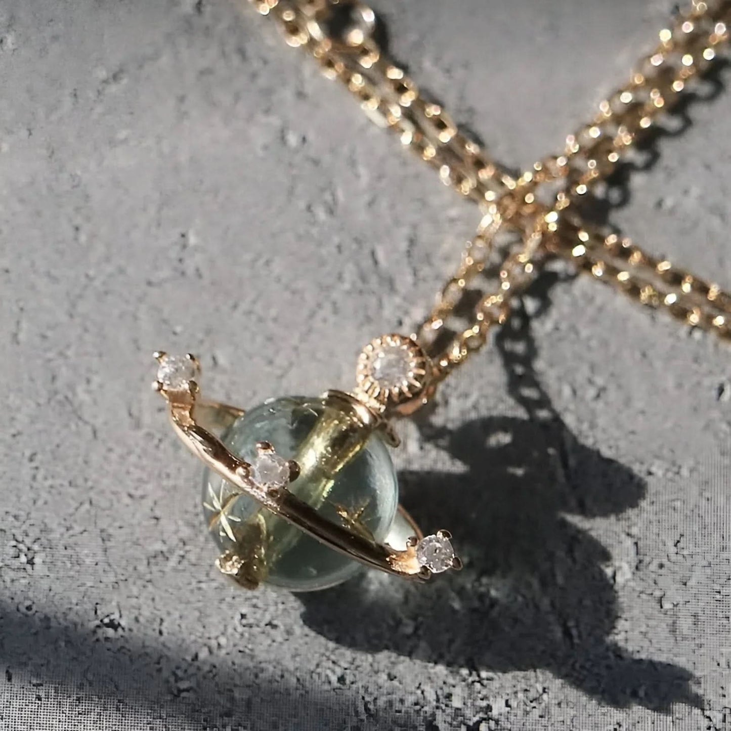 Saturn Planet Necklace