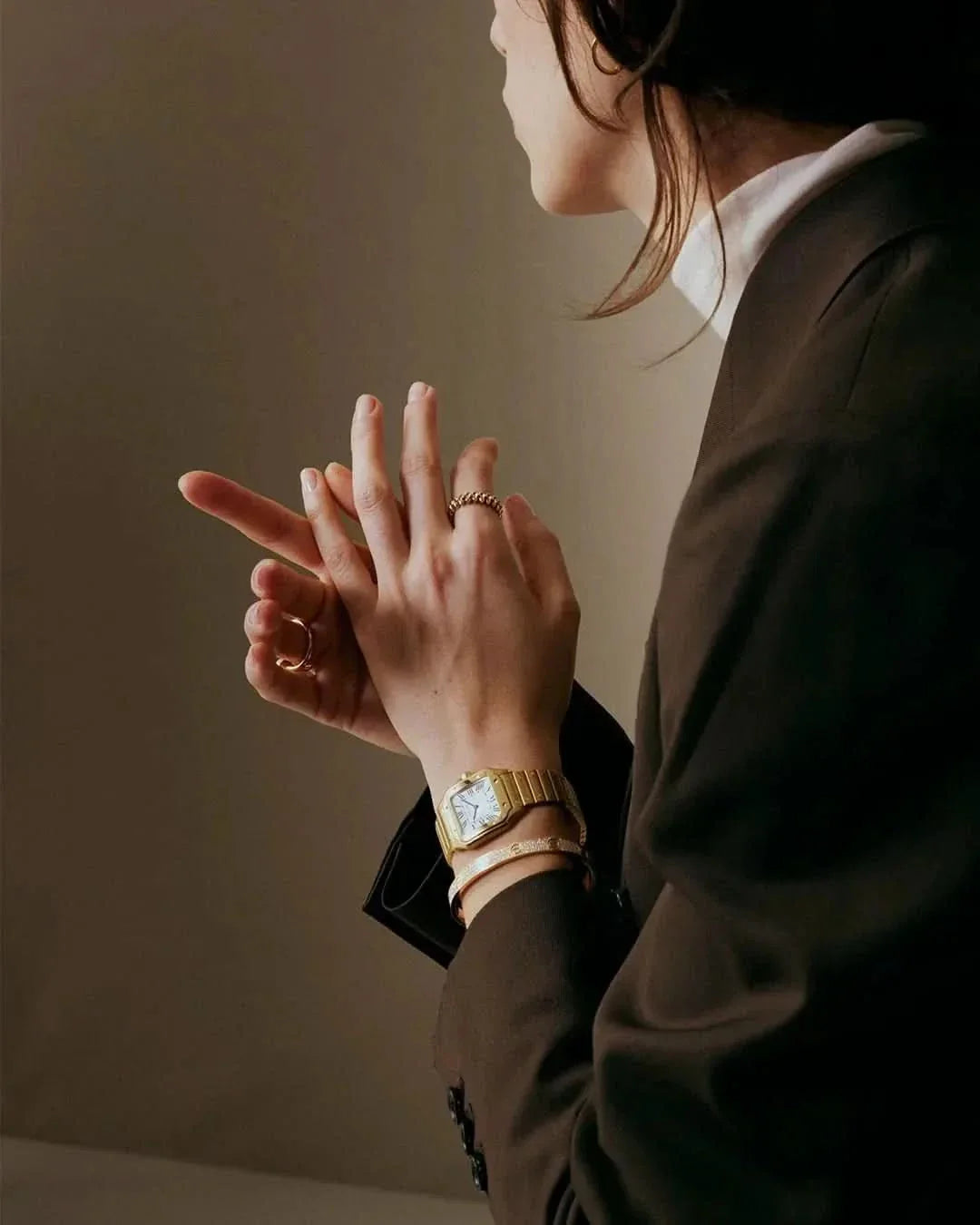 Square Santos Squartz Watch