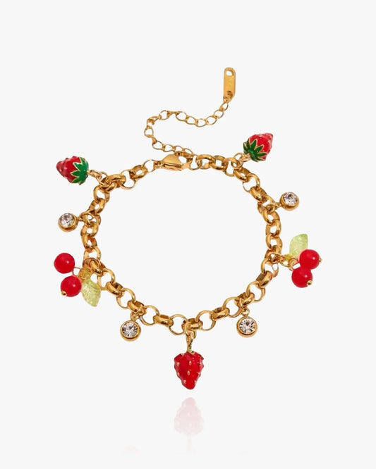 Strawberry Charms Bracelet