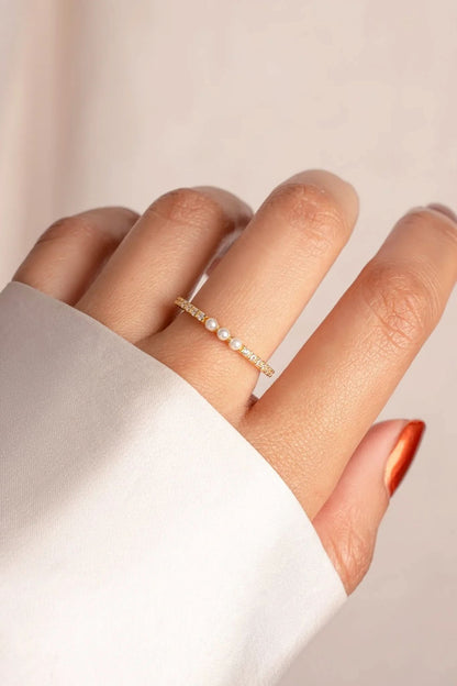 Three Pearl Ring