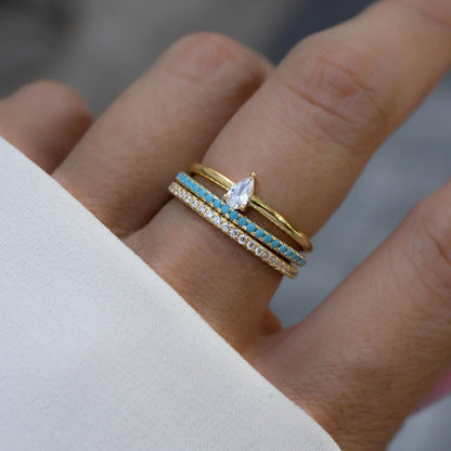 Turquoise Eternity Ring